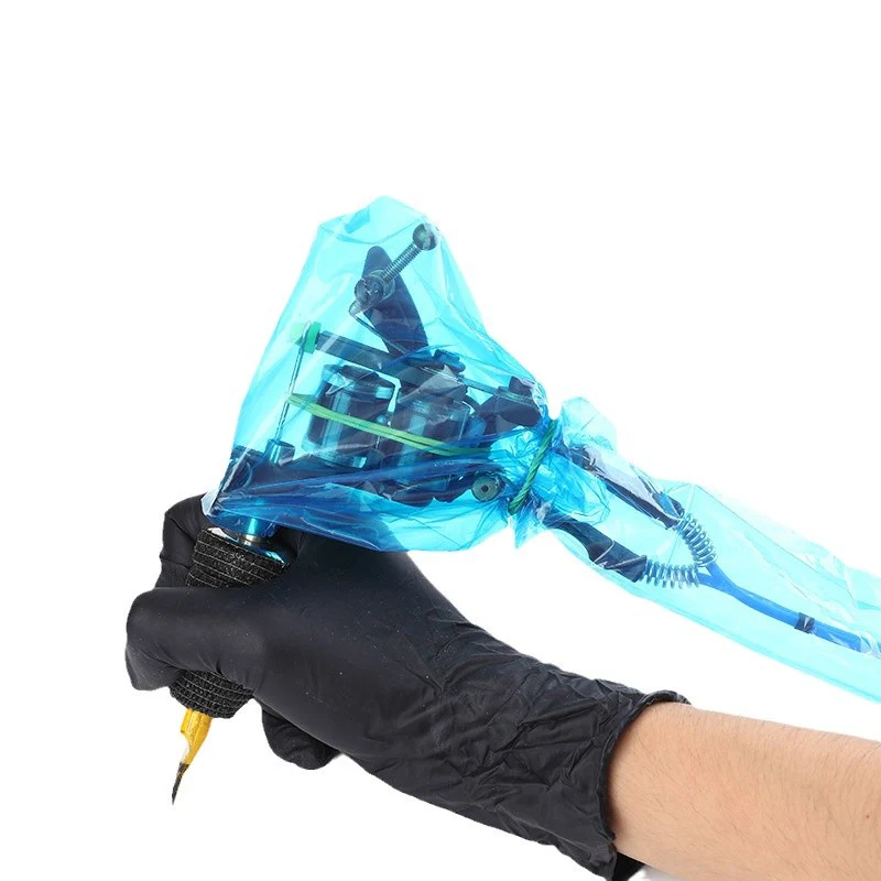 Disposable Tattoo Clip Cord Covers (blue-100pcs) - Image 5