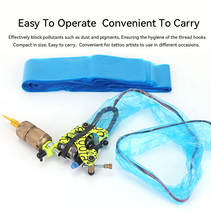 Disposable Tattoo Clip Cord Covers (blue-100pcs) - Image 6