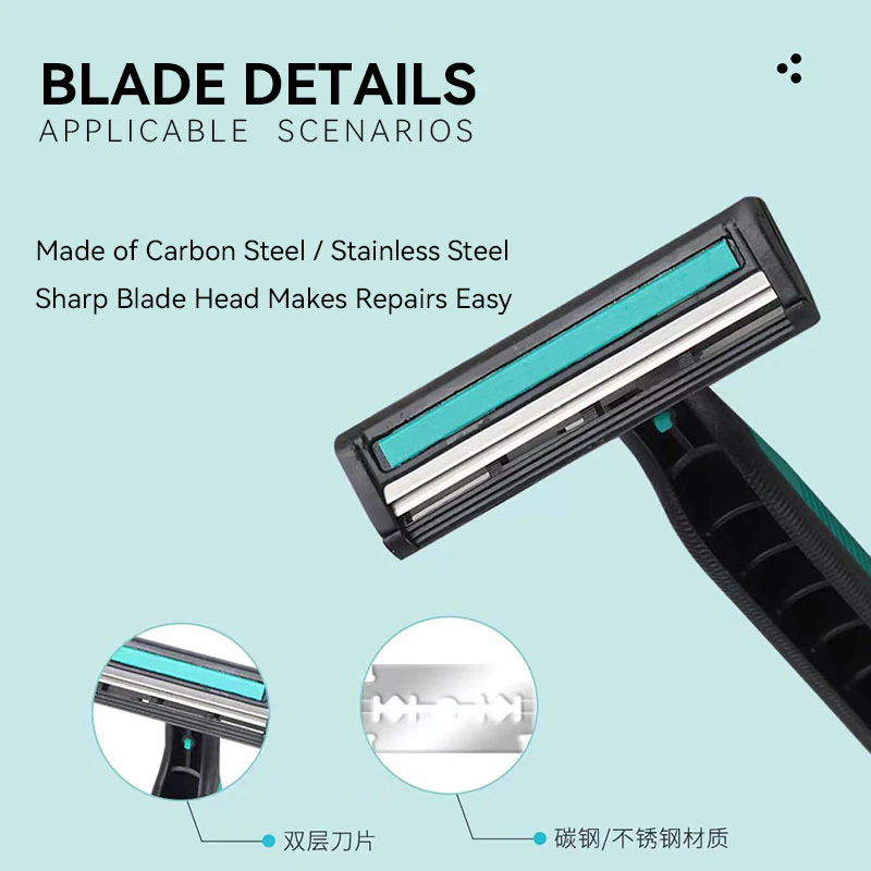Disposable Twin Blade Razors （20pcs） - Image 3