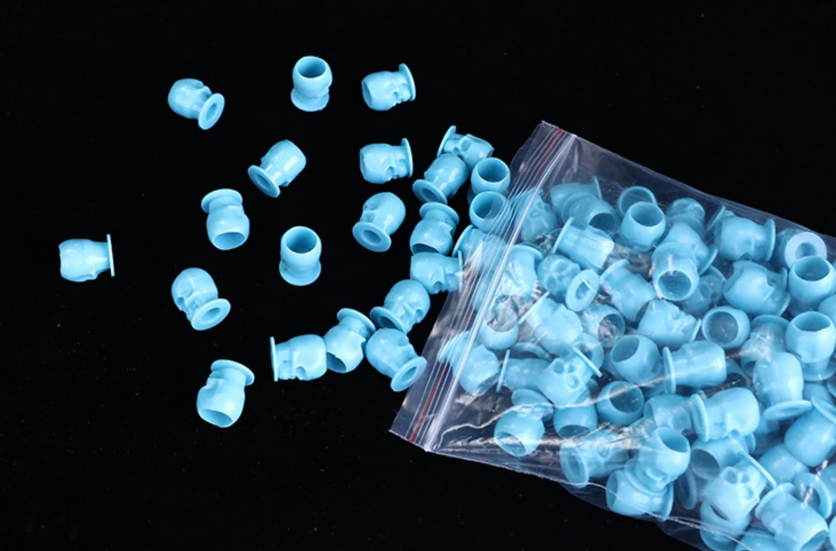 Plastic Skull Disposable Tattoo Ink Cup (200 pcs) - Image 3