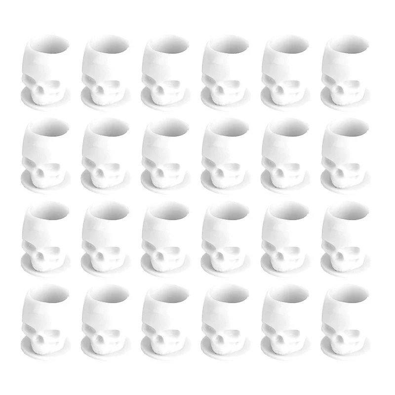 Plastic Skull Disposable Tattoo Ink Cup (200 pcs) - Image 4