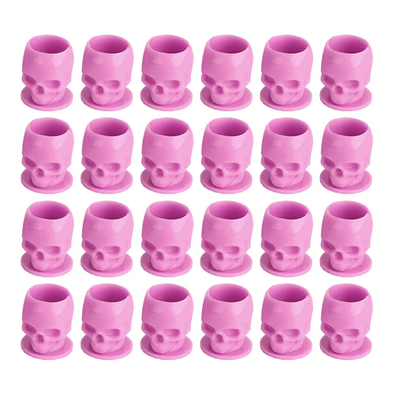 Plastic Skull Disposable Tattoo Ink Cup (200 pcs) - Image 5