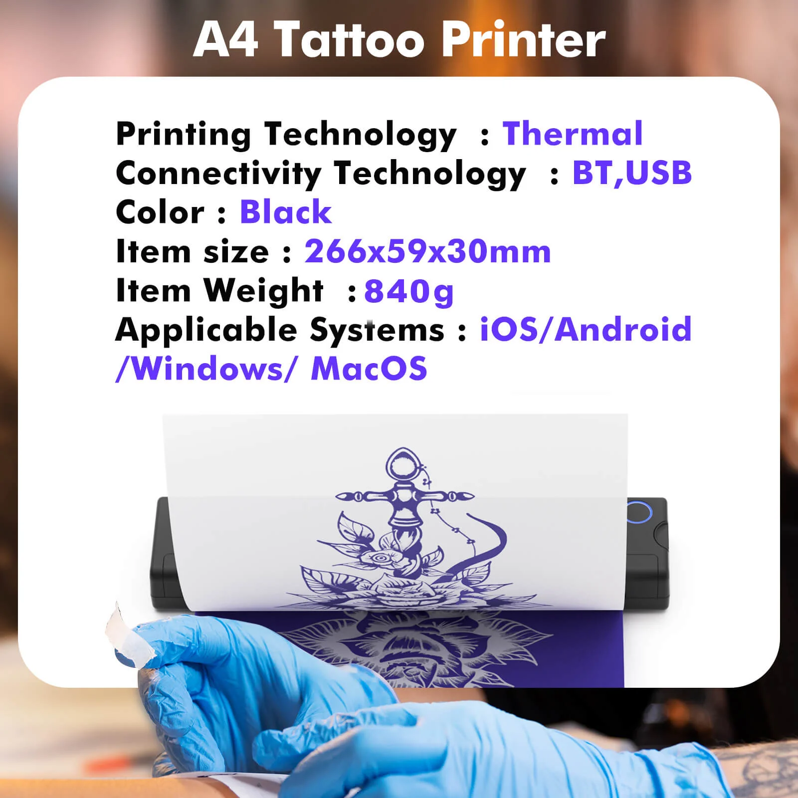 Tattoo Mate Bluetooth Inkless Printer - Image 9